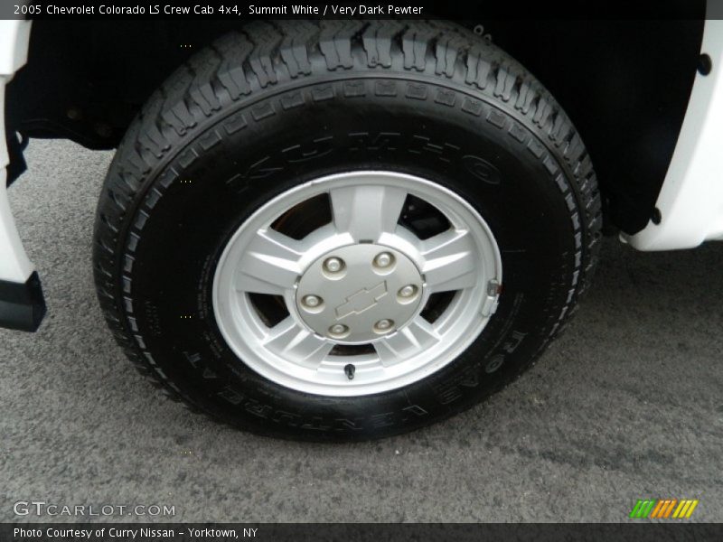 Summit White / Very Dark Pewter 2005 Chevrolet Colorado LS Crew Cab 4x4