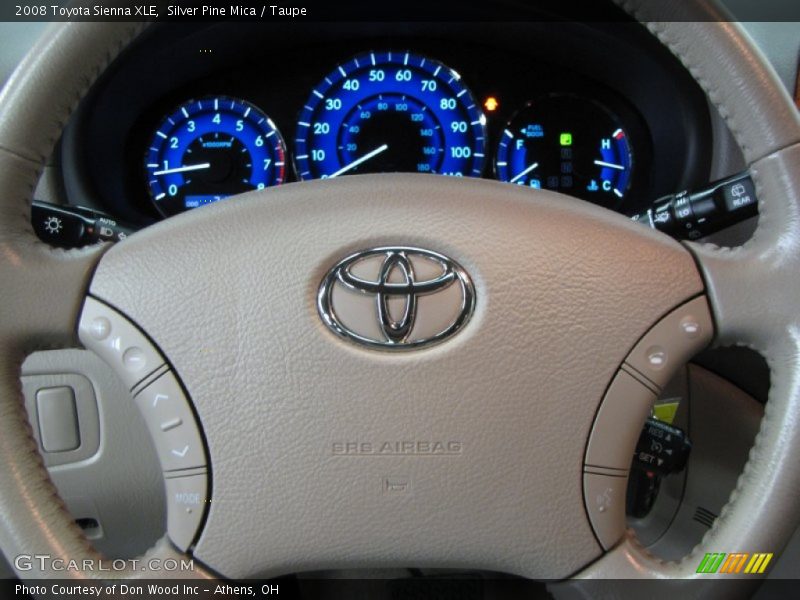 Silver Pine Mica / Taupe 2008 Toyota Sienna XLE