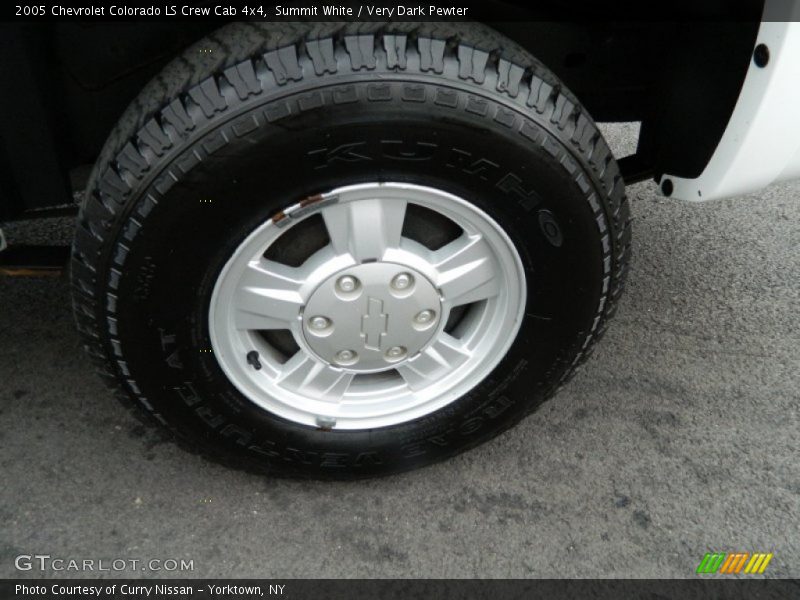 Summit White / Very Dark Pewter 2005 Chevrolet Colorado LS Crew Cab 4x4