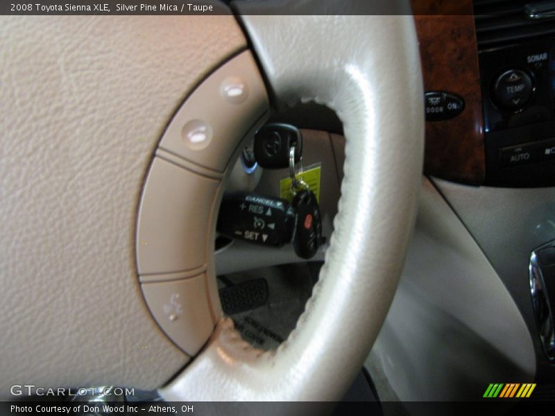 Silver Pine Mica / Taupe 2008 Toyota Sienna XLE