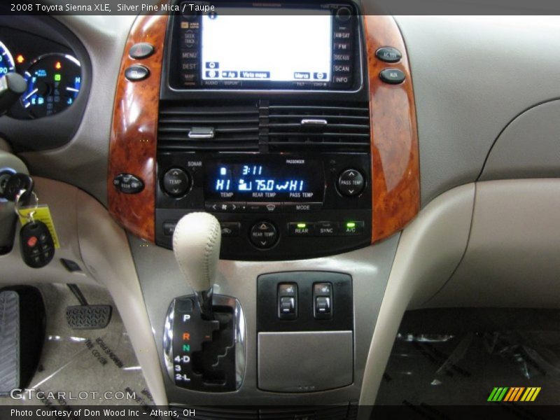 Silver Pine Mica / Taupe 2008 Toyota Sienna XLE