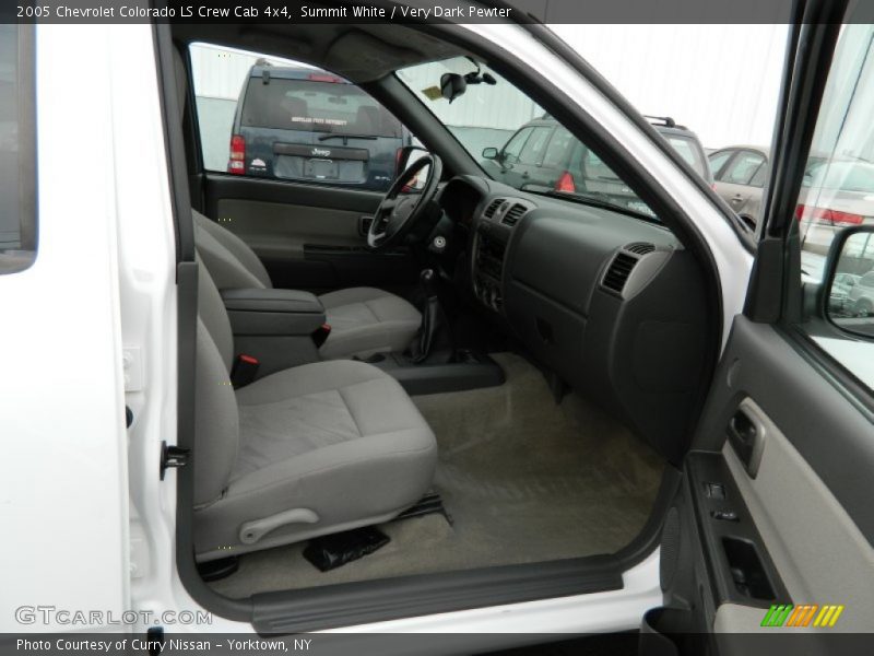 Summit White / Very Dark Pewter 2005 Chevrolet Colorado LS Crew Cab 4x4