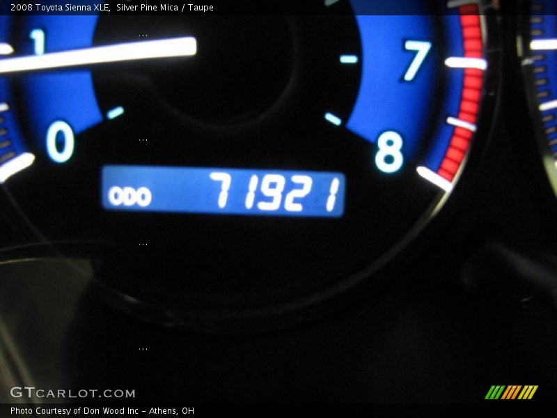 Silver Pine Mica / Taupe 2008 Toyota Sienna XLE