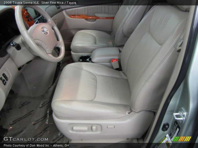 Silver Pine Mica / Taupe 2008 Toyota Sienna XLE