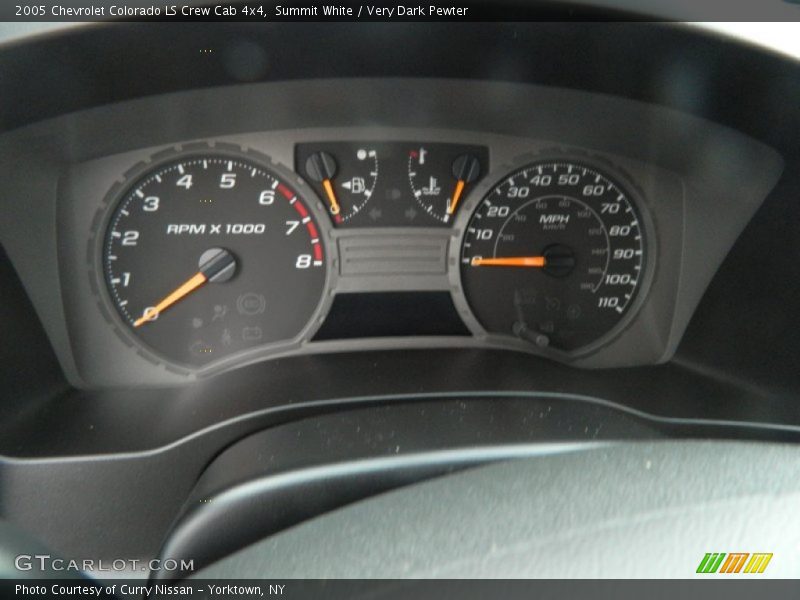 Summit White / Very Dark Pewter 2005 Chevrolet Colorado LS Crew Cab 4x4