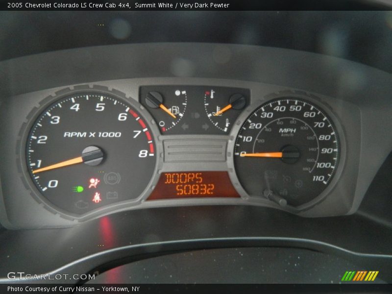 Summit White / Very Dark Pewter 2005 Chevrolet Colorado LS Crew Cab 4x4