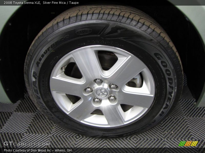 Silver Pine Mica / Taupe 2008 Toyota Sienna XLE