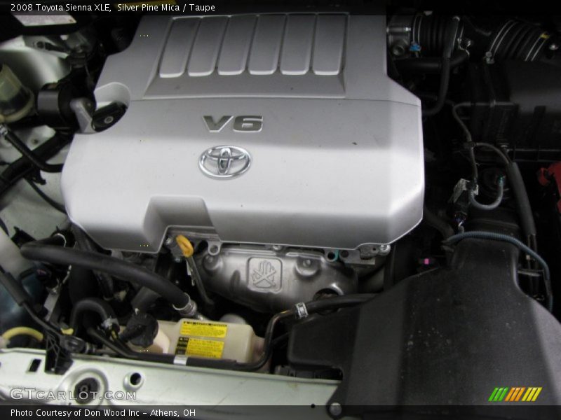 Silver Pine Mica / Taupe 2008 Toyota Sienna XLE