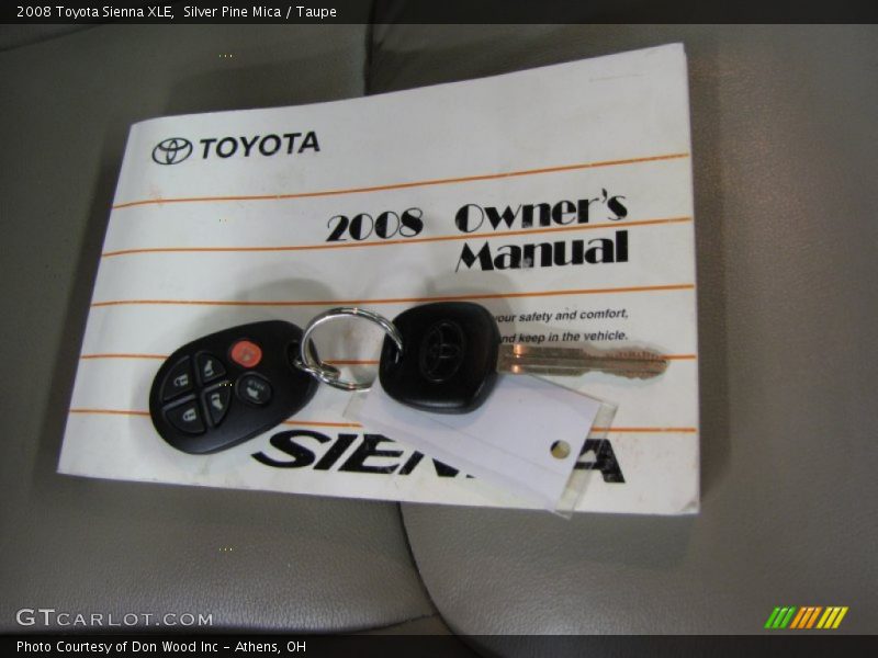 Silver Pine Mica / Taupe 2008 Toyota Sienna XLE
