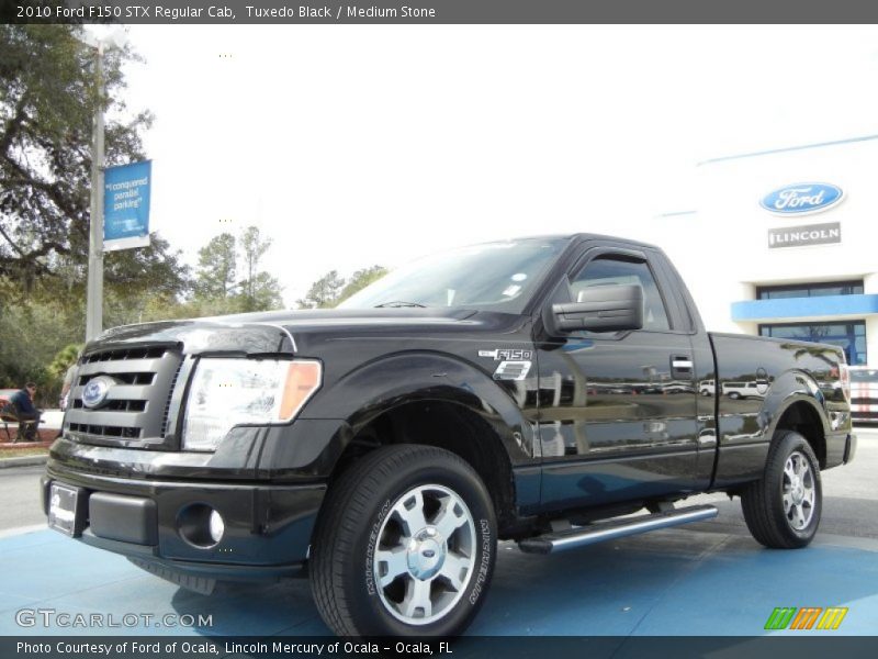 Tuxedo Black / Medium Stone 2010 Ford F150 STX Regular Cab