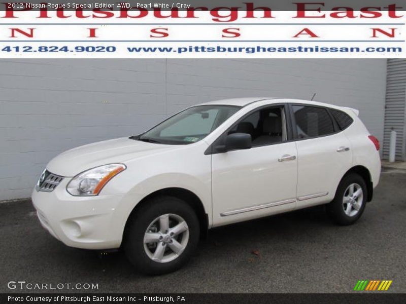 Pearl White / Gray 2012 Nissan Rogue S Special Edition AWD