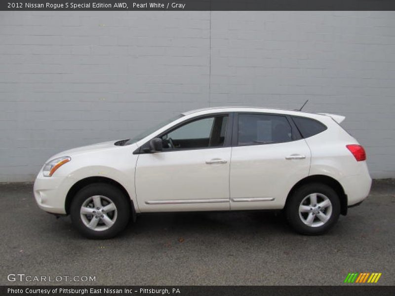 Pearl White / Gray 2012 Nissan Rogue S Special Edition AWD