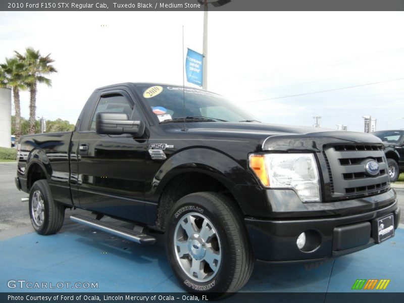 Tuxedo Black / Medium Stone 2010 Ford F150 STX Regular Cab