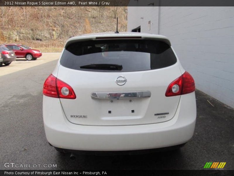 Pearl White / Gray 2012 Nissan Rogue S Special Edition AWD