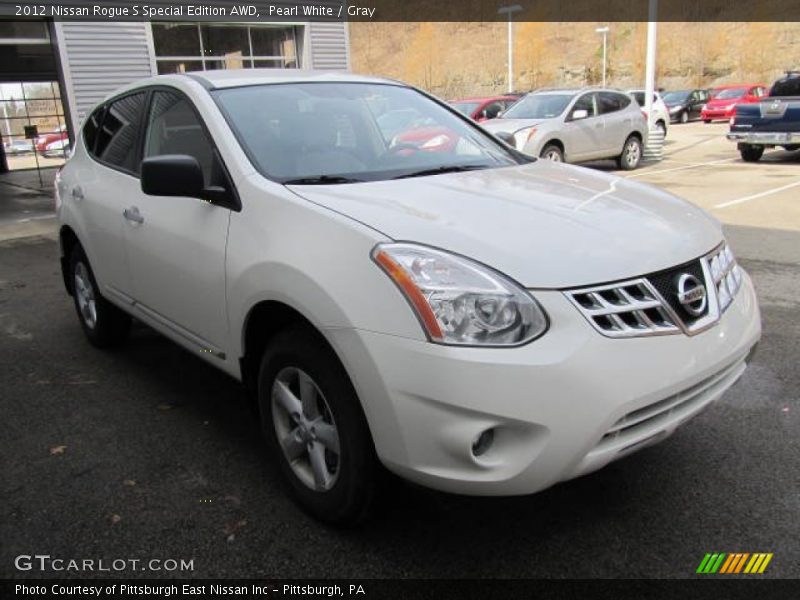 Pearl White / Gray 2012 Nissan Rogue S Special Edition AWD