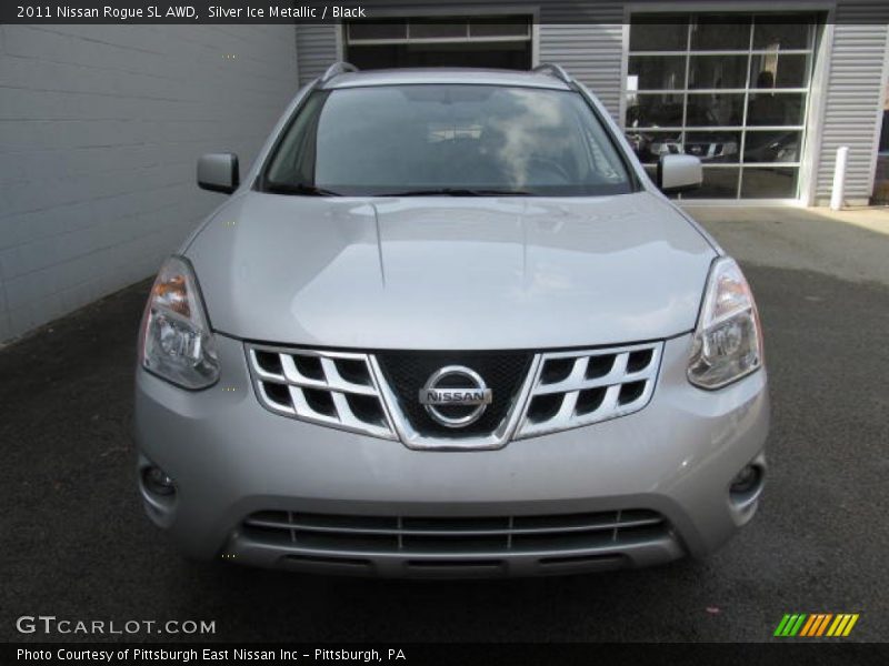 Silver Ice Metallic / Black 2011 Nissan Rogue SL AWD