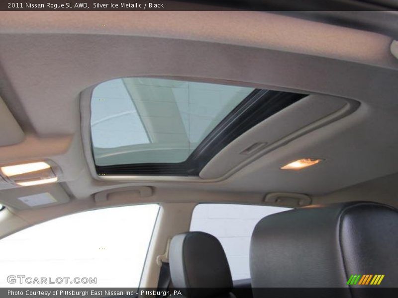 Silver Ice Metallic / Black 2011 Nissan Rogue SL AWD