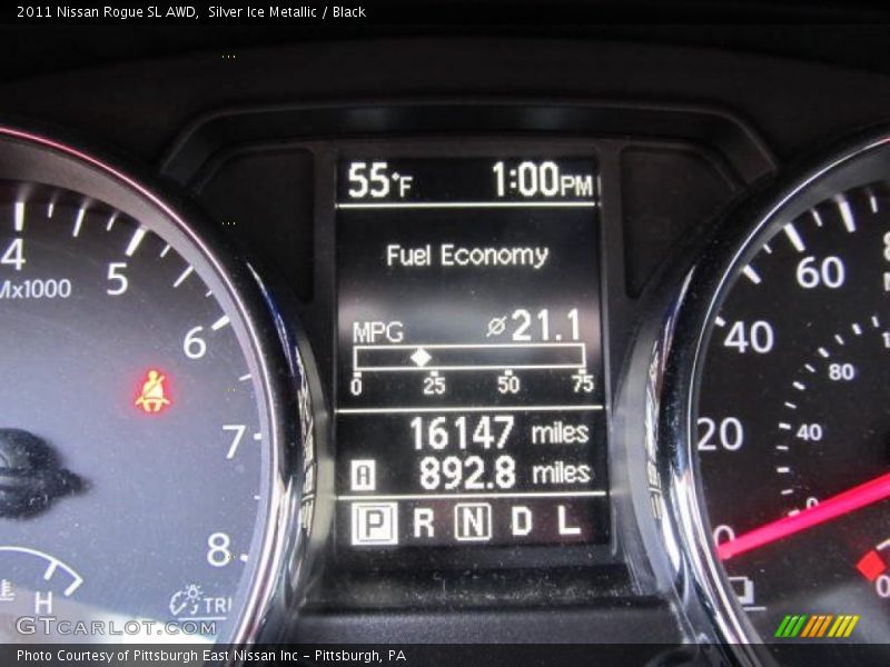 Silver Ice Metallic / Black 2011 Nissan Rogue SL AWD