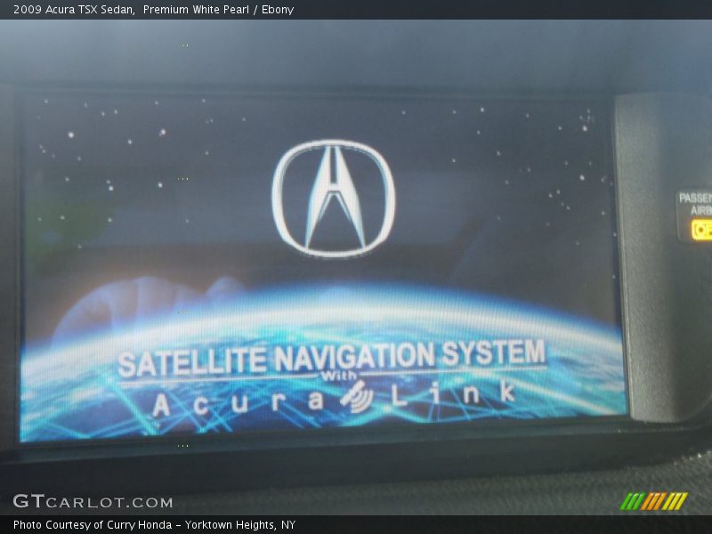Premium White Pearl / Ebony 2009 Acura TSX Sedan