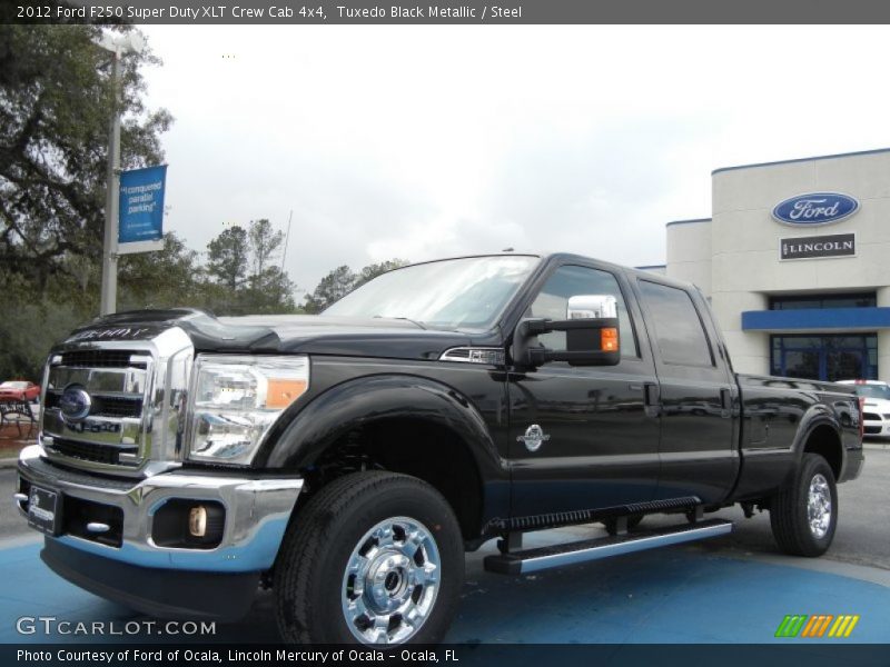 Tuxedo Black Metallic / Steel 2012 Ford F250 Super Duty XLT Crew Cab 4x4