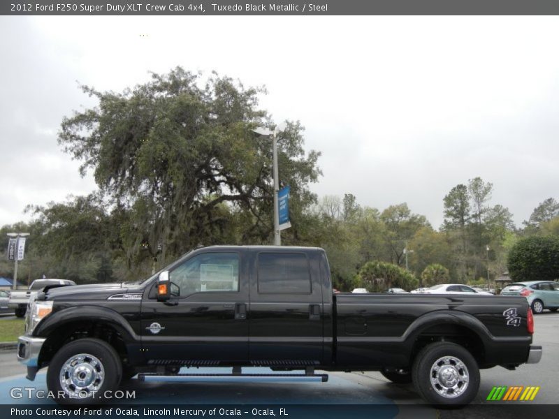 Tuxedo Black Metallic / Steel 2012 Ford F250 Super Duty XLT Crew Cab 4x4