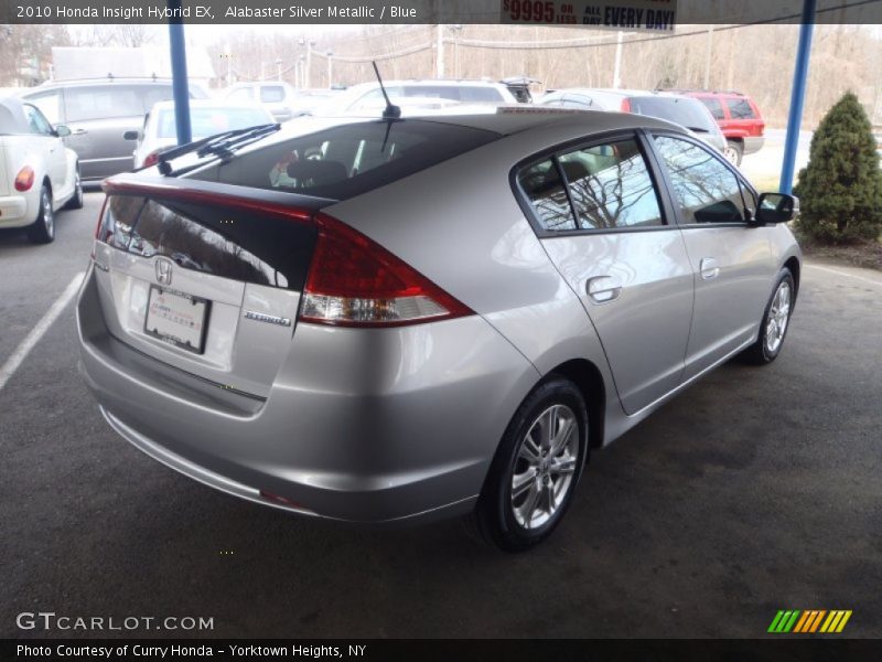 Alabaster Silver Metallic / Blue 2010 Honda Insight Hybrid EX