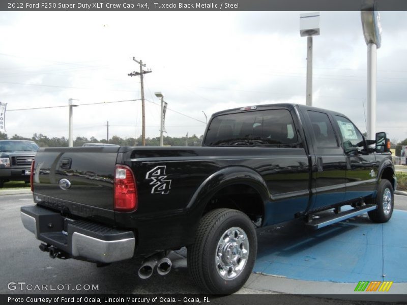 Tuxedo Black Metallic / Steel 2012 Ford F250 Super Duty XLT Crew Cab 4x4