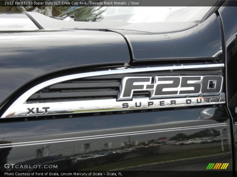 Tuxedo Black Metallic / Steel 2012 Ford F250 Super Duty XLT Crew Cab 4x4