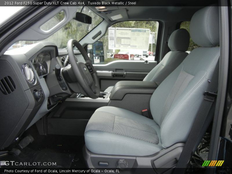 Tuxedo Black Metallic / Steel 2012 Ford F250 Super Duty XLT Crew Cab 4x4