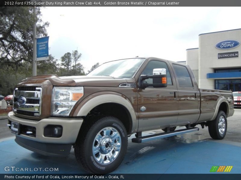 Golden Bronze Metallic / Chaparral Leather 2012 Ford F350 Super Duty King Ranch Crew Cab 4x4