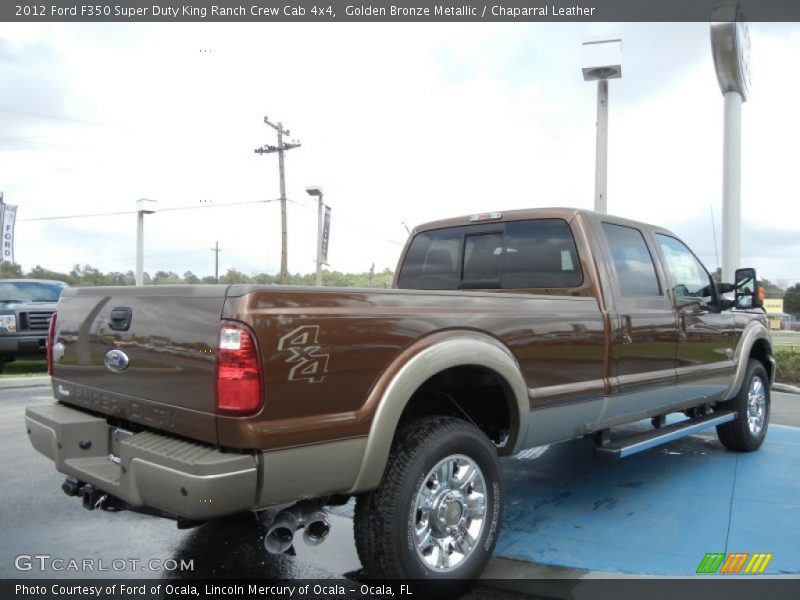Golden Bronze Metallic / Chaparral Leather 2012 Ford F350 Super Duty King Ranch Crew Cab 4x4