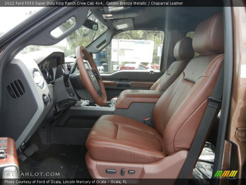 Golden Bronze Metallic / Chaparral Leather 2012 Ford F350 Super Duty King Ranch Crew Cab 4x4