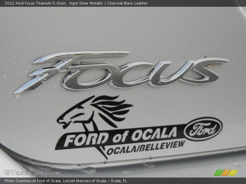 Ingot Silver Metallic / Charcoal Black Leather 2012 Ford Focus Titanium 5-Door