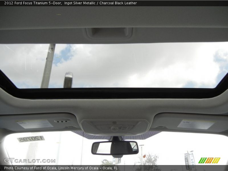 Ingot Silver Metallic / Charcoal Black Leather 2012 Ford Focus Titanium 5-Door