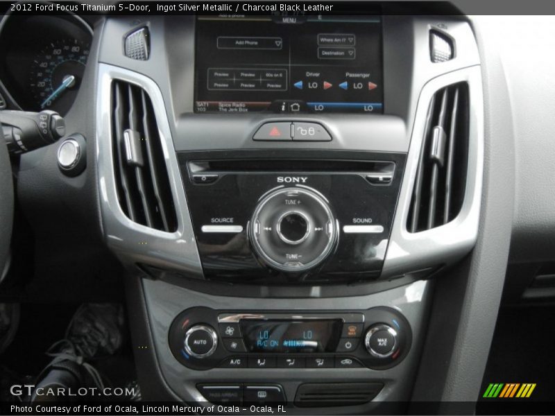 Ingot Silver Metallic / Charcoal Black Leather 2012 Ford Focus Titanium 5-Door