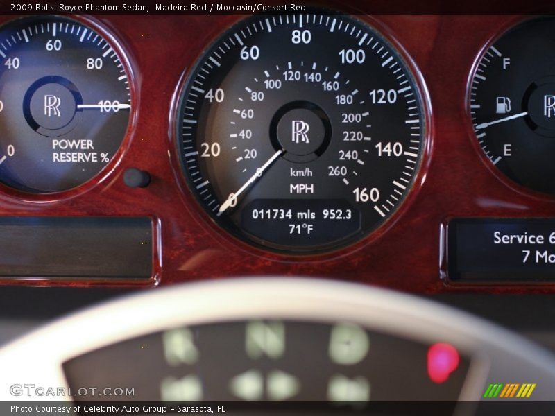 Madeira Red / Moccasin/Consort Red 2009 Rolls-Royce Phantom Sedan