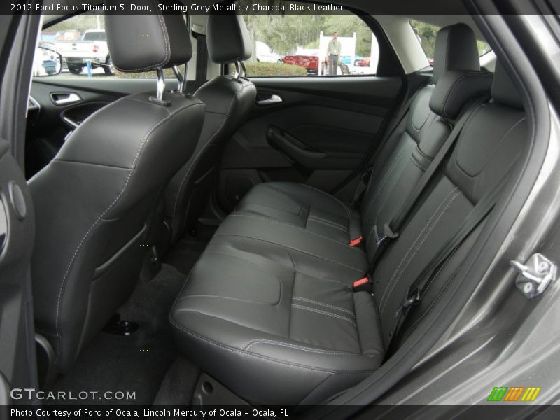 Sterling Grey Metallic / Charcoal Black Leather 2012 Ford Focus Titanium 5-Door