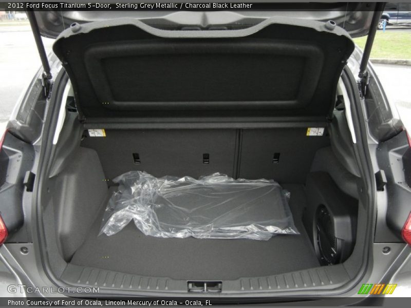 Sterling Grey Metallic / Charcoal Black Leather 2012 Ford Focus Titanium 5-Door