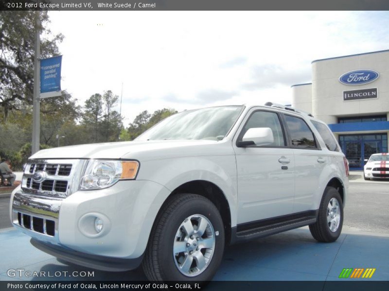 White Suede / Camel 2012 Ford Escape Limited V6
