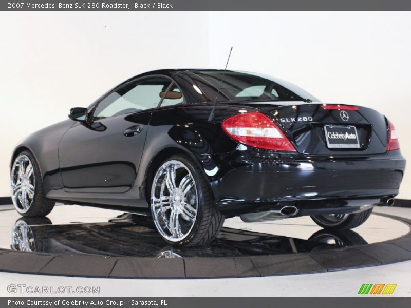 Black / Black 2007 Mercedes-Benz SLK 280 Roadster