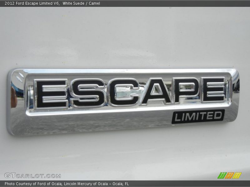 White Suede / Camel 2012 Ford Escape Limited V6