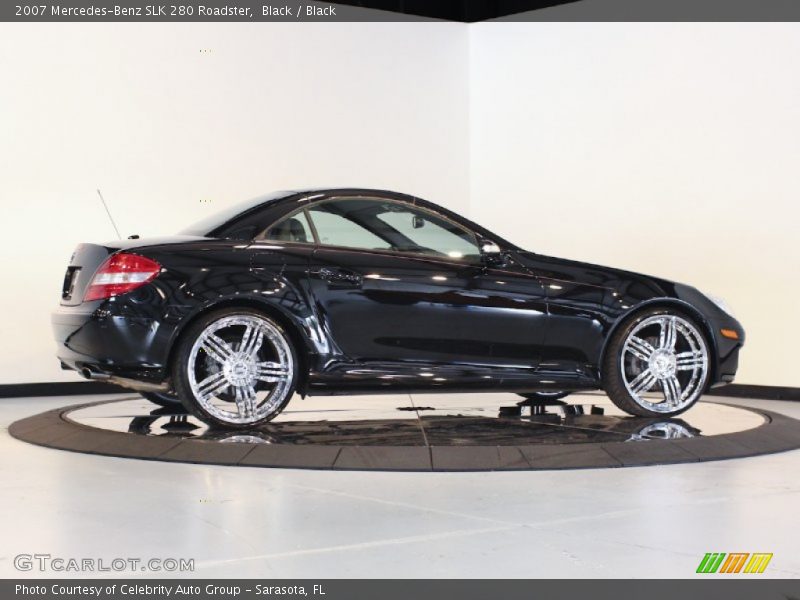 Black / Black 2007 Mercedes-Benz SLK 280 Roadster