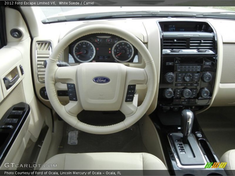 White Suede / Camel 2012 Ford Escape Limited V6