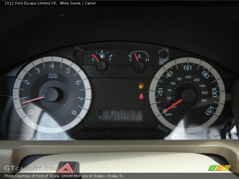 White Suede / Camel 2012 Ford Escape Limited V6