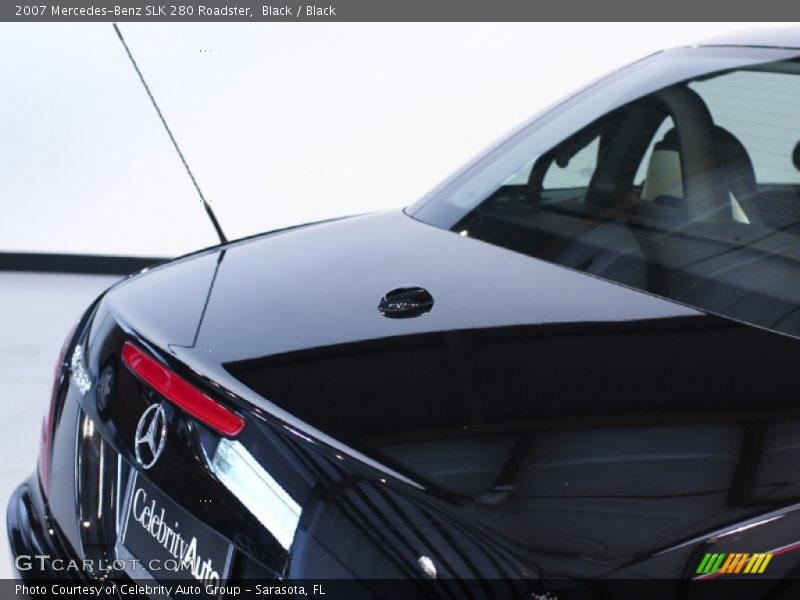 Black / Black 2007 Mercedes-Benz SLK 280 Roadster