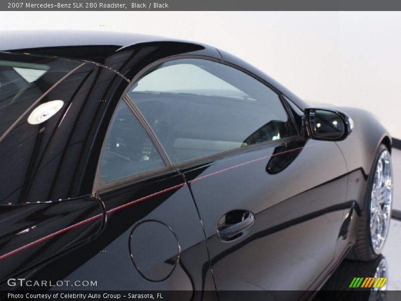 Black / Black 2007 Mercedes-Benz SLK 280 Roadster