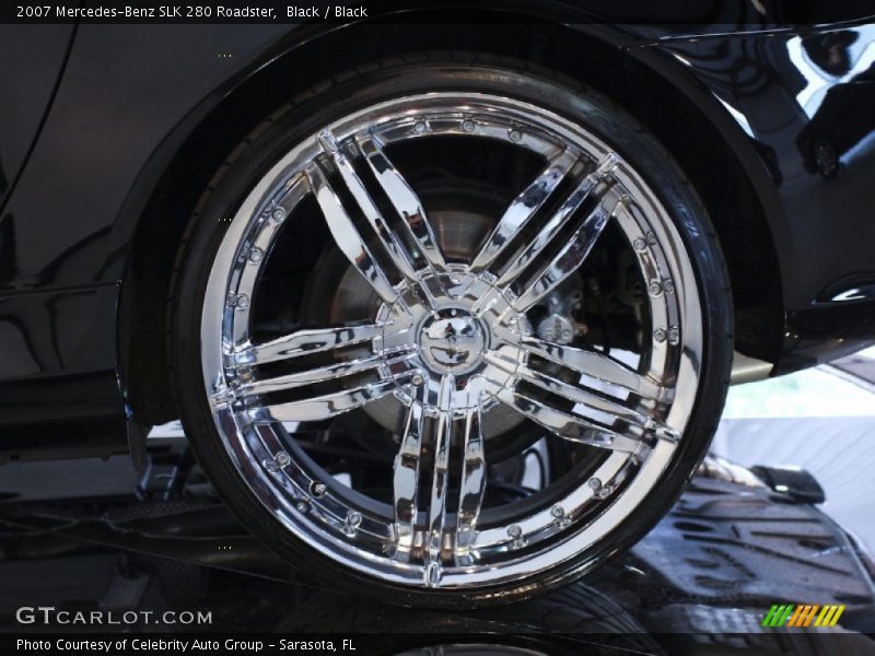 Black / Black 2007 Mercedes-Benz SLK 280 Roadster
