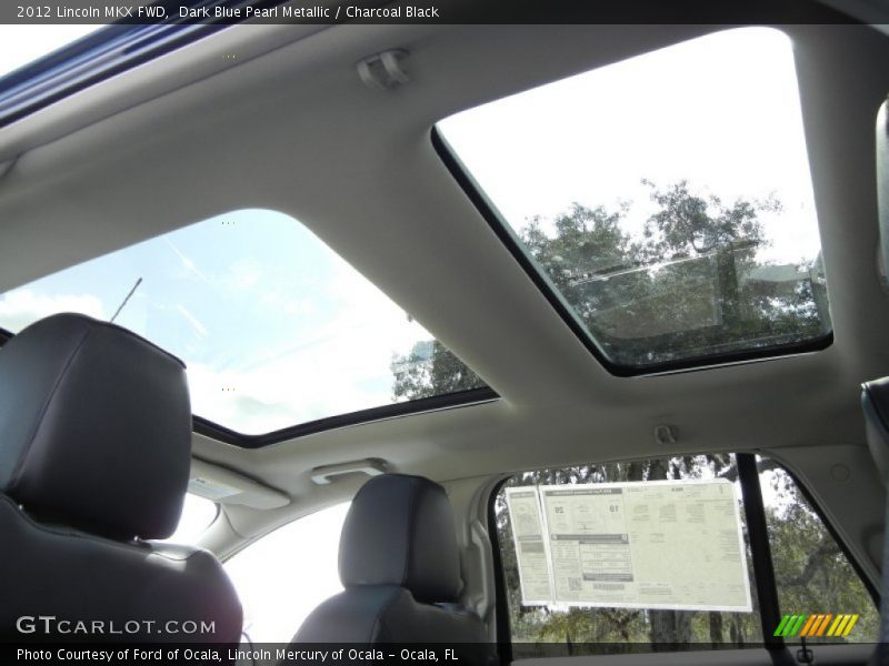 Sunroof of 2012 MKX FWD