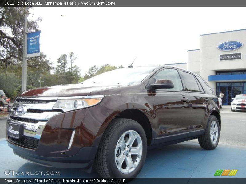 Cinnamon Metallic / Medium Light Stone 2012 Ford Edge SEL