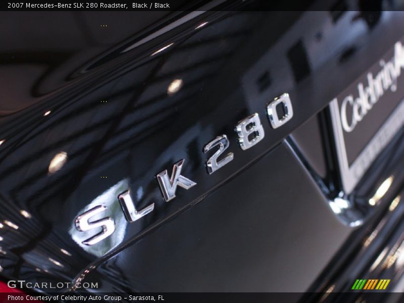 Black / Black 2007 Mercedes-Benz SLK 280 Roadster
